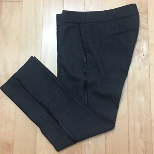 J. Crew Campbell Pants with leather strip